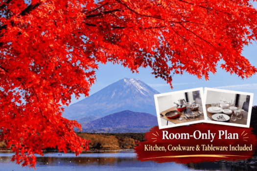 【Autumn Foliage Getaway】〈Room Only〉Explore Autumn at the Fuji Five Lakes | Private Villa Stay at the Foot of Mt. Fuji 【Autumn Foliage Getaway】〈Room Only〉Explore Autumn at the Fuji Five Lakes | Private Villa Stay at the Foot of Mt. Fuji