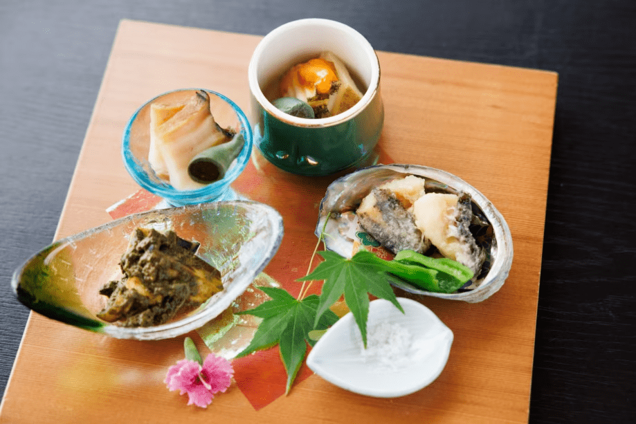 鮑料理盛り合わせ