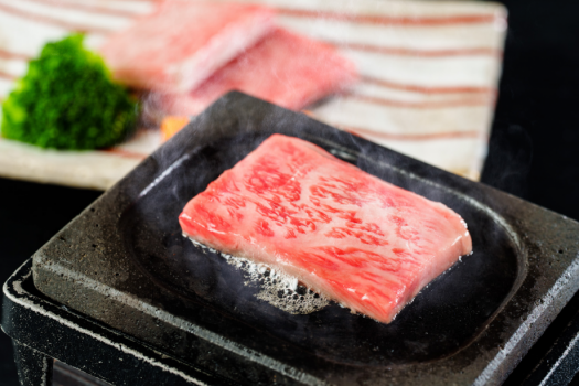 奈義牛の石焼き