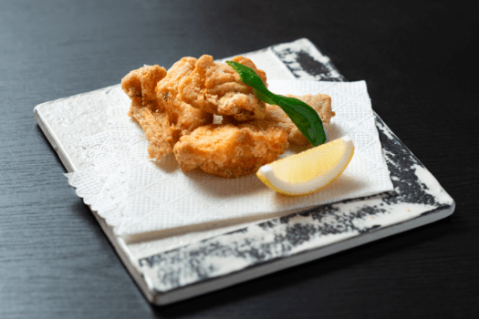 【とらふぐの唐揚げ】香ばしさ抜群です！