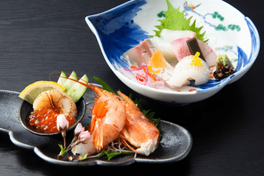 初鰹、桜鯛など5種のお造り