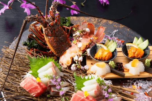 伊勢海老、初鰹、桜鯛など5種のお造り