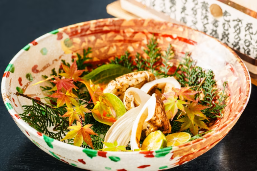 松茸の炭火焼き