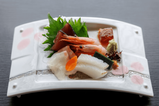 初鰹、桜鯛など4種のお造り