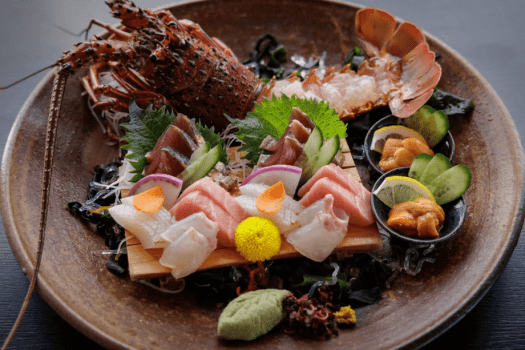 伊勢海老、初鰹、桜鯛など5種のお造り