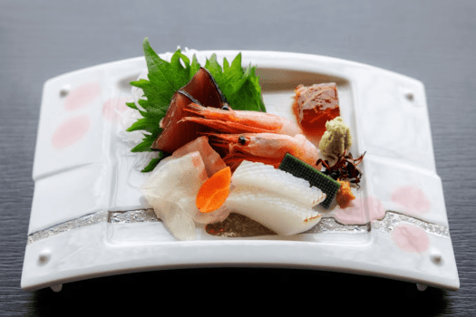 初鰹、桜鯛など4種のお造り