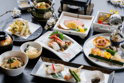 春の季節の花会席