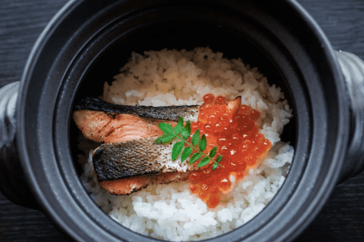 桜鱒釜御飯