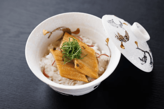 穴子と茗荷御飯