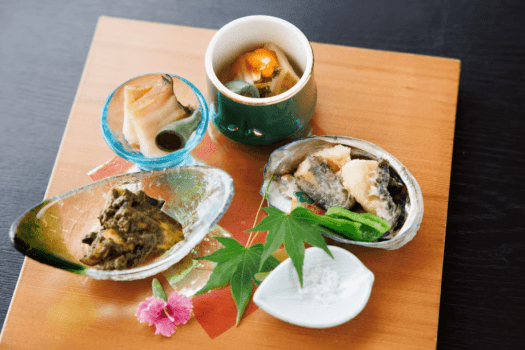 鮑料理盛り合わせ