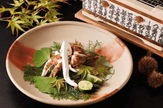 松茸の炭火焼き 松茸の炭火焼き