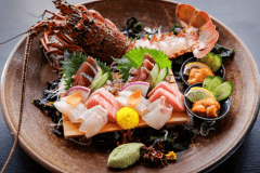伊勢海老、初鰹、桜鯛など5種のお造り