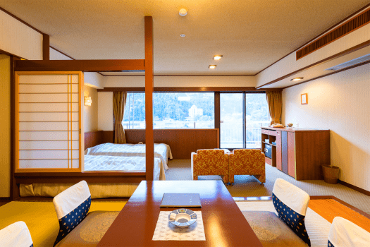"East-meets-West Room" at either Tsubaki Pavilion or Sakura Pavilion