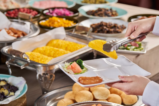 朝食バイキング