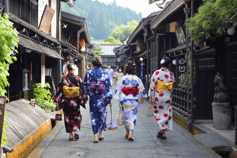 浴衣で街歩き