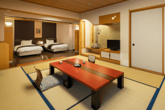 <くつろぎ>和洋室／１０畳+ツインルーム　-禁煙-