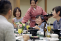 夕食風景…語らいながら楽しいひと時をお過ごしください