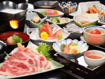 【お手頃「梅」膳・花巻産白金豚の季節鍋付プラン】