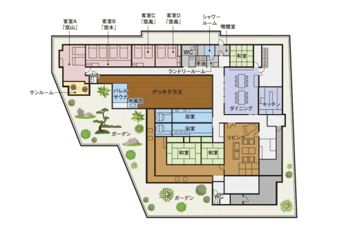 400平米の貸切空間！～過ごし方は、あなたのままに～1棟貸切だから2名から最大15名まで同一料金でOK