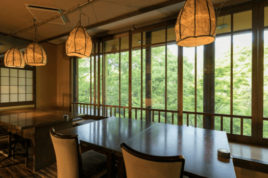 Enjoy lunch and an onsen bath at a ryokan  Restaurant Lunch & Onsen Bath Plan