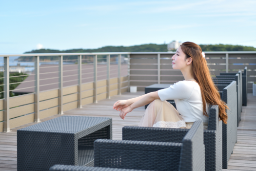 【星降るTerrace -ツキミソウ-】2023年完成！どこまでも続く景色と吹き抜ける風が心地よい。