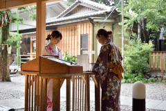 【神明神社】早朝のすがすがしい空気の中で参拝できるのは泊まった方の特権です！
