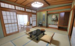 ご家族でのお越しのお客様向けの広々とくつろげるお部屋になっております。
お子様連れのお客様やご高齢のお客様方にお喜び頂いております。