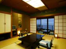 駿河湾に面したオーシャンビューの標準和室