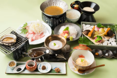 ＜国産豚のぐり茶しゃぶしゃぶ＞コース2食付きプラン【レストラン】/半個室のプライベート空間