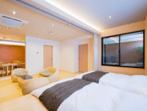 【露天風呂付客室67.5平米】6名定員・マットレス・露天風呂・シャワー室・食事部屋・居間