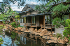 一棟一棟丁寧に誂えた数奇屋造りの離れの佇まい