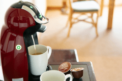 全客室にコーヒーマシーンを完備しております