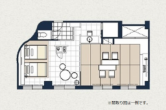 リゾート和洋室　平面図