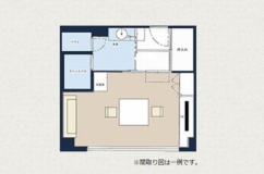 オーシャンビュー和室８帖　平面図
