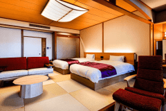 和風モダン客室Executiveツイン「遊凪yuunagi・遊雲yuuun」