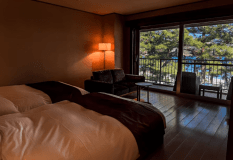 【喫煙可能】最上階温泉露天風呂付きメゾネットスイート「長閑」100㎡