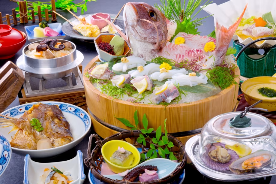 鯛桶盛会席