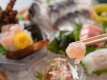*【夕食】ぷりぷりと旨味が堪らない！伊勢海老のお造り（一例）