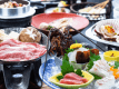 【贅沢会席】◆伊勢海老１尾と松阪牛鍋がメイン！◆船で3分離島の温泉宿◆天然療養温泉を満喫◆