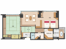 <桐壷-平面図> <桐壷-平面図>