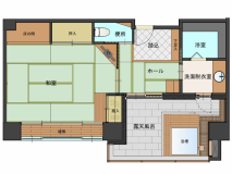 <夕霧-平面図> <夕霧-平面図>