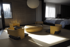 最上階に1室のみの贅沢で広々としたスウィートルームとなっております。ごゆっくりと思い思いの時間をお過ごしください。