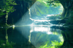 【「濃溝の滝」送迎付き】奇跡のハートの朝日を見に行こう♪夕食は大人気創作和食会席！（ホームページ予約は朝食無料！）