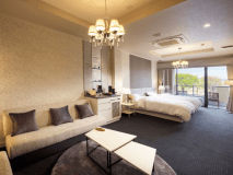 ＜ラグジュアリー＞202【SHUSU-繻子】温泉露天風呂付洋室/68平米