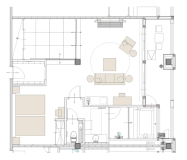 ＜スイート＞302【RO-絽】温泉露天風呂付和洋室/105平米