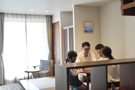 畳スペースで家族団らんの時間をお楽しみください。