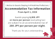 Information about accommodation tax