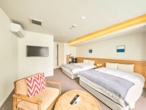 【エグゼクティブツインルーム】ダブルベッド2台＋ソファベッド1台