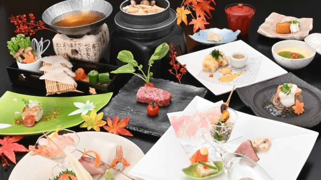 【秋冬の特別会席】穴子小袖・鯛しゃぶ香味鍋・広島県産牛グリル・秋味信州蒸し・穴子釜飯 【秋冬の特別会席】穴子小袖・鯛しゃぶ香味鍋・広島県産牛グリル・秋味信州蒸し・穴子釜飯