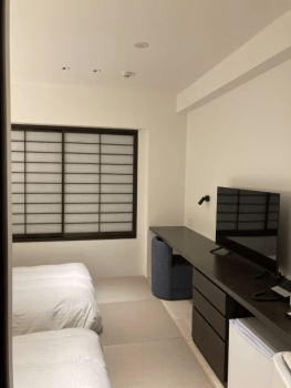 East Wing/No view｜Non-smoking Japanese Modern Twin Room (20 square meters)  / Up to 4 persons